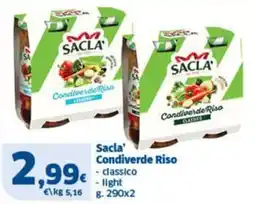 Sigma Superstore Sacla' Condiverde Riso offerta