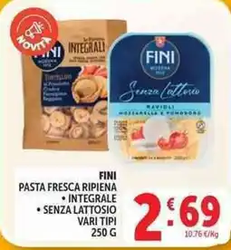 Deco Supermercati Fini pasta fresca ripiena integrale senza lattosio offerta