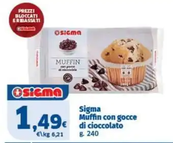 Sigma Muffin con gocce di cioccolato