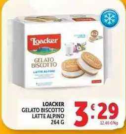 Deco Supermercati Loacker gelato biscotto latte alpino offerta