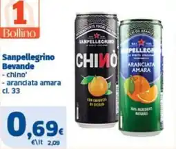 Sigma Superstore Sanpellegrino Bevande - chino' - aranciata amara offerta