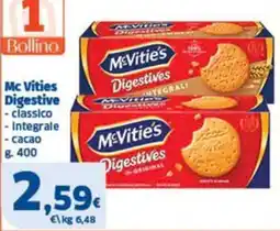 Sigma Superstore McVities Digestive offerta