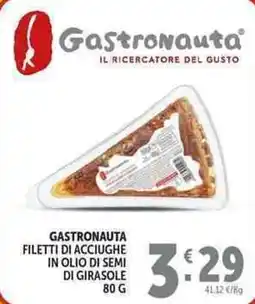 Deco Supermercati Gastronauta filetti di acciughe in olio di semi di girasole offerta