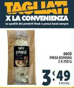 Deco Supermercati Decò pinsa romana offerta