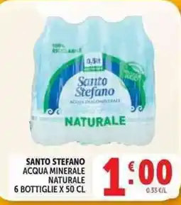 Deco Supermercati Santo Stefano acqua minerale naturale offerta