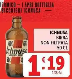 Deco Supermercati Ichnusa birra non filtrata offerta