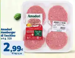 Il Punto Sigma Amadori Hamburger di Tacchino offerta