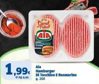 Aia Hamburger Di Tacchino E Rosmarino