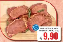 SuperOne Tagliata di suino intenerita BBQ offerta