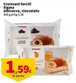 Ok Sigma Croissant farciti Sigma albicocca, cioccolato offerta