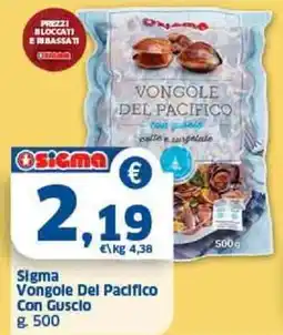Il Punto Sigma Sigma Vongole Del Pacifico Con Gusci offerta