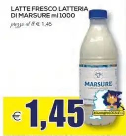 SuperOne Latte fresco Latteria di Marsure offerta