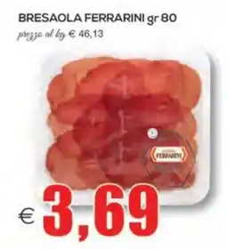 SuperOne Bresaola Ferrarini offerta