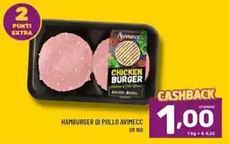 Il Centesimo Hamburger di pollo Avimecc offerta