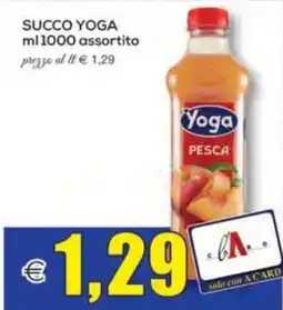 SuperOne Succo Yoga Pesca offerta