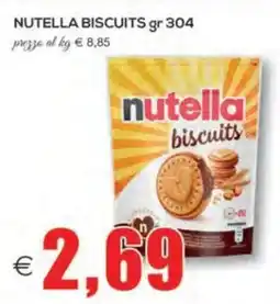 SuperOne Nutella biscuits offerta