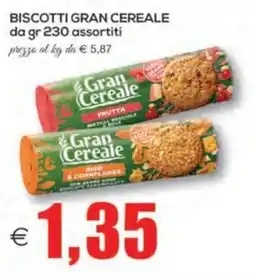SuperOne Biscotti Gran Cereale offerta