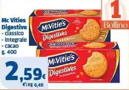 Il Punto Sigma McVitie's Digestives offerta