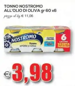 SuperOne Tonno Nostromo all'olio di oliva offerta