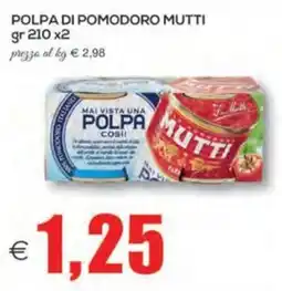 SuperOne Polpa di pomodoro Mutti offerta