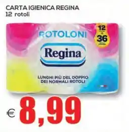 SuperOne Carta igienica Regina rotoloni offerta