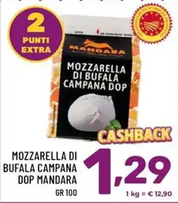 Il Centesimo Mozzarella di bufala campana dop mandara offerta