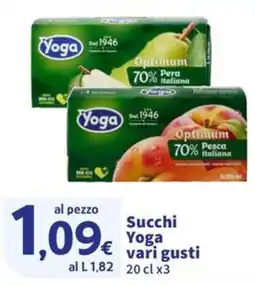 Ok Sigma Succhi Yoga vari gusti offerta