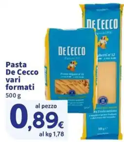Ok Sigma Pasta De Cecco vari formati offerta