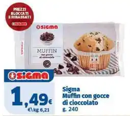 Il Punto Sigma Sigma Muffin con gocce di cioccolato offerta