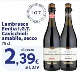 Ok Sigma Lambrusco Emilia I.G.T. Cavicchioli offerta