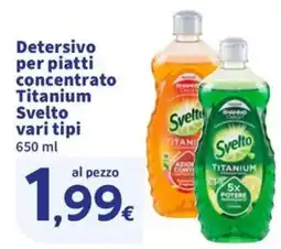 Ok Sigma Detersivo per piatti concentrato Titanium Svelto offerta