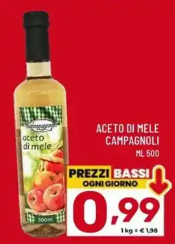 Il Centesimo Aceto di mele Campagnoli offerta