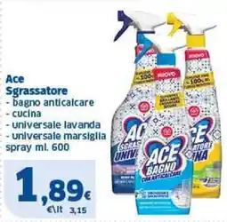 Il Punto Sigma Ace sgrassatore offerta