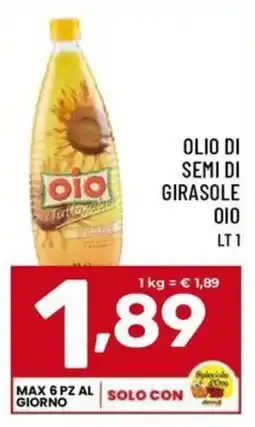 Il Centesimo Olio di semi di girasole OIO offerta