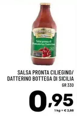 Il Centesimo Salsa pronta ciliegino/datterino bottega di sicilia offerta