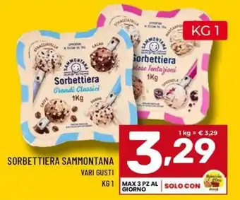 Sorbettiera Sammontana