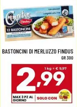 Il Centesimo Bastoncini di merluzzo Findus offerta