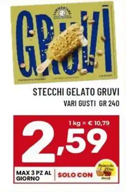 Il Centesimo Stecchi gelato Gruvi offerta