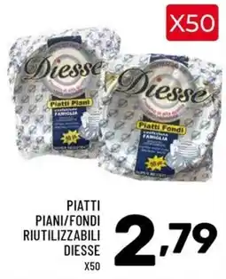 Il Centesimo Piatti piani/fondi riutilizzabili Diesse offerta