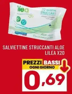 Il Centesimo Salviettine struccanti aloe Lilea offerta