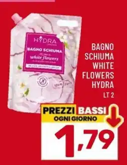 Il Centesimo Bagno schiuma white flowers hydra offerta