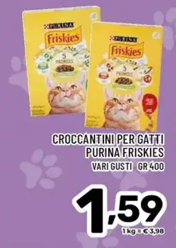 Il Centesimo Crocchettini per gatti Purina Friskies offerta
