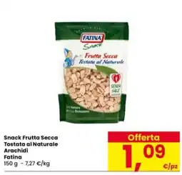 Interspar Snack Frutta Secca Tostata al Naturale Arachidi Fatina offerta