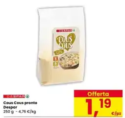 Interspar Cous Cous pronto Despar offerta