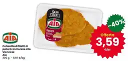 Interspar Cotoletta di filetti di pollo Gran Dorate alla Viennese Aia offerta