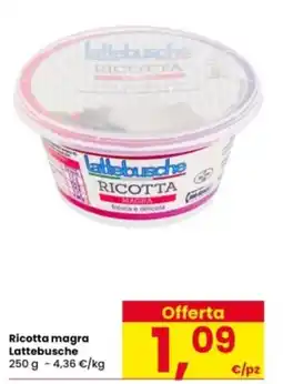 Interspar Ricotta magra Lattebusche offerta
