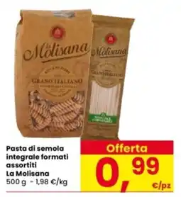 Interspar Pasta di semola integrale formati assortiti La Molisana offerta