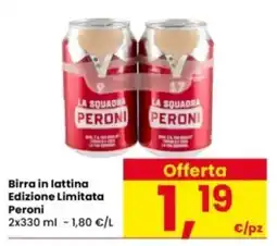 Interspar Birra in lattina Edizione Limitata Peroni offerta