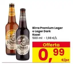 Interspar Birra Premium Lager o Lager Dark Kozel offerta