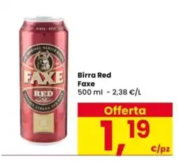 Interspar Birra Red Faxe offerta